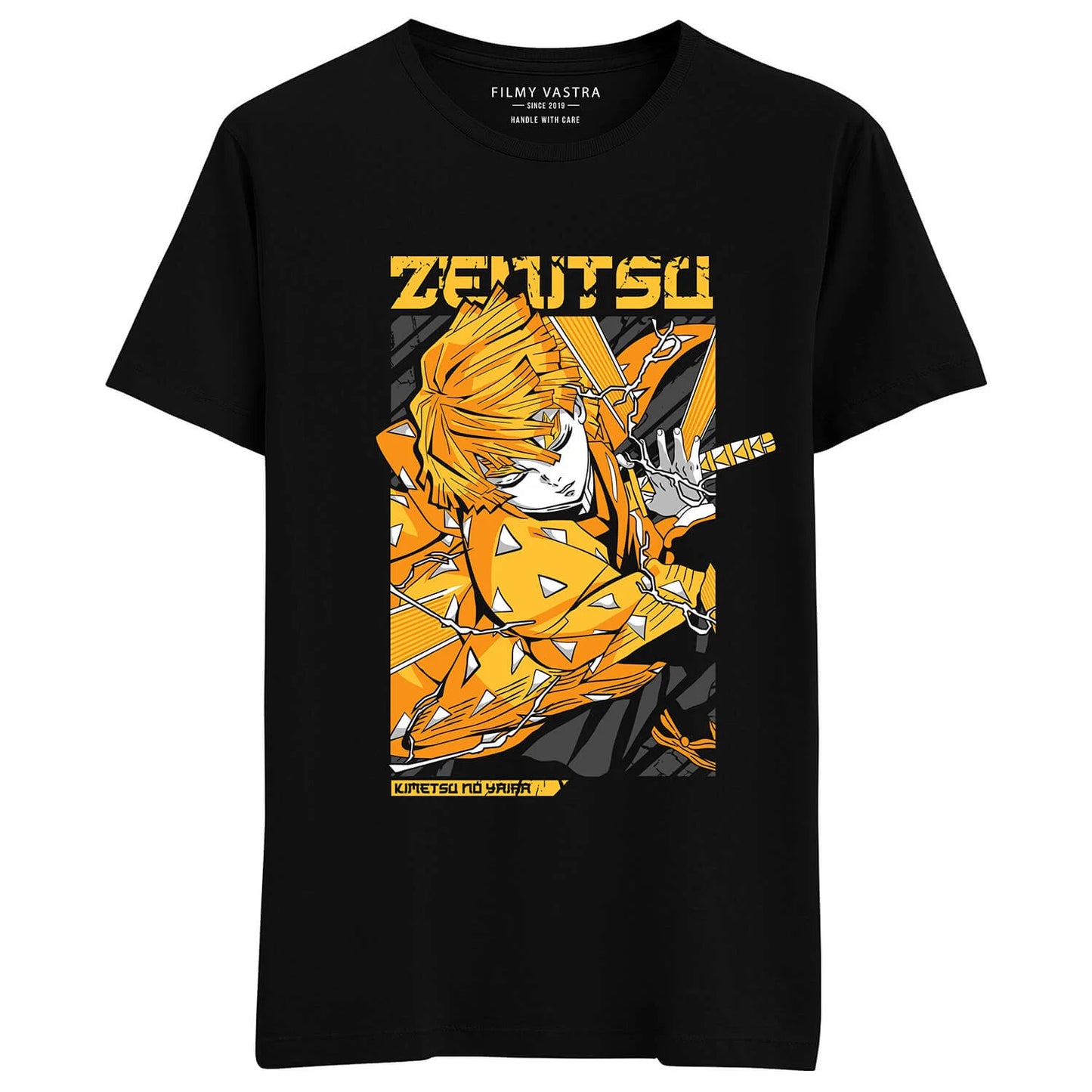 Zenitsu Agatsuma – Demon Slayer Graphic T-shirt Description: