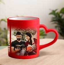 Personalized Heart-Shaped Handle Mug